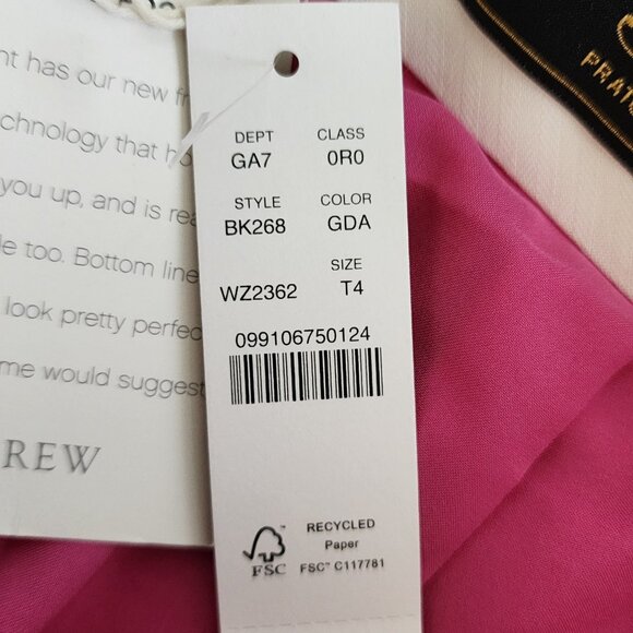 J Crew Willa Full-length Flare Pant  Italian City Wool Garden Dahlia - Picture 6 of 11